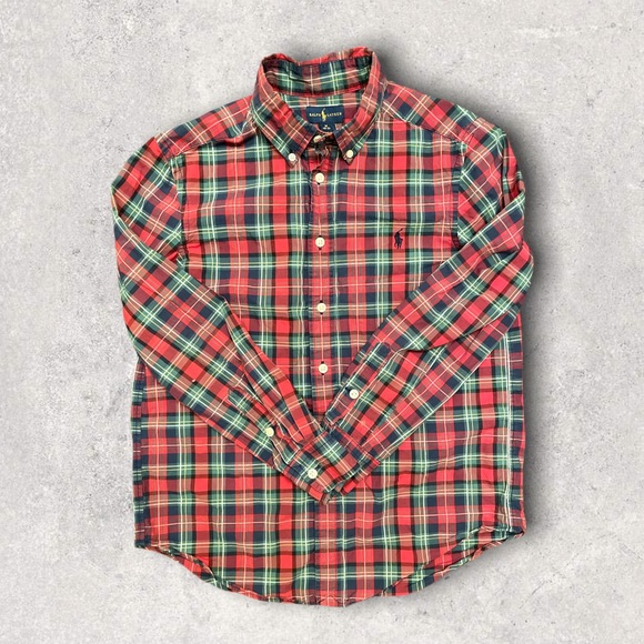 ⬇️ Boy’s Ralph Lauren Plaid Button Down Bundle, Medium - Picture 4 of 12